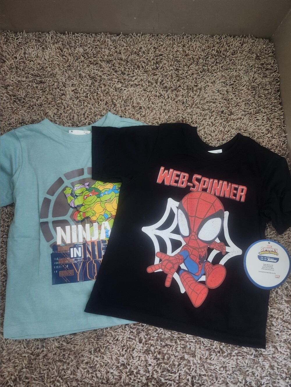 Spidey Web-Spinner Black Graphic Tee